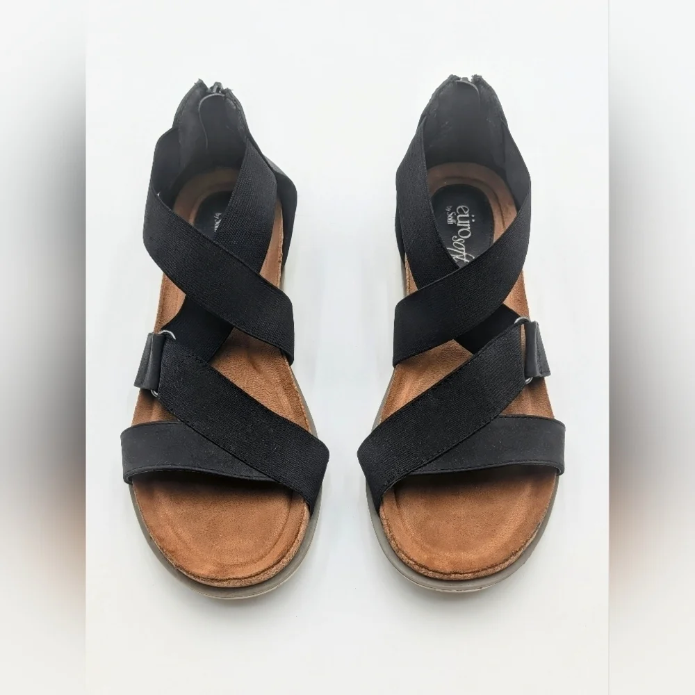Eurosoft Size 8 M Women's Black Strappy Sandals - Chic & Comfortable - Picture 4 of 15